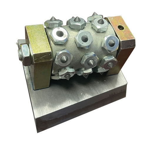 Weha Frankfurt Roller 60mm with 24 Points  Bush Hammer Texturing Roller - side view