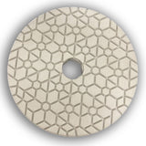 Weha 6 inch Snail Lock Edge Polishing Wheel for Auto Edge Machines - in use