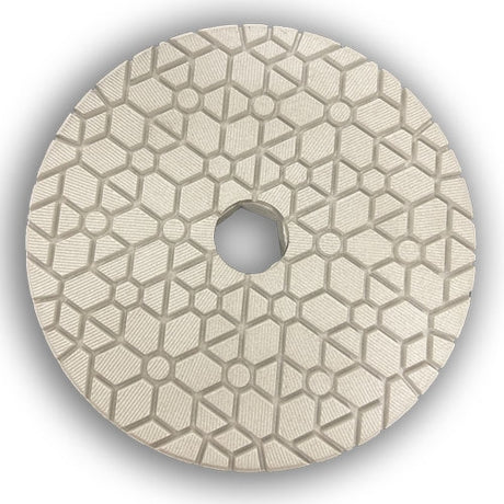 Weha 6 inch Snail Lock Edge Polishing Wheel for Auto Edge Machines - in use