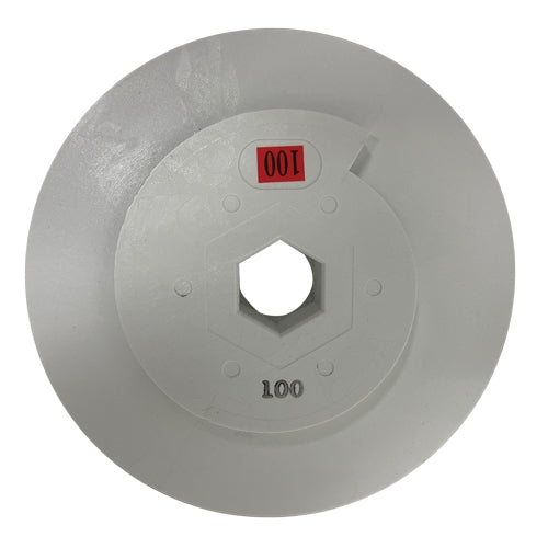 Weha 6 inch Marble Diamond Polishing Pad for Marble Travertine and Limestone - in use