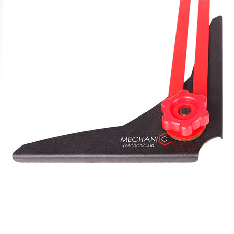 TileTEMPLATE XL  Large Format Tile Marking Tool for Sockets, Pipes & Angles - close-up detail