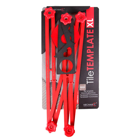 TileTEMPLATE XL  Large Format Tile Marking Tool for Sockets, Pipes & Angles - packaging