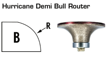 HURRICANE DEMI BULL ROUTER BIT (SHAPE B)