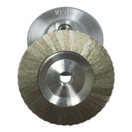 Weha 5 Flap Diamond Cupwheel 400 for Heavy-Duty Stone Slab Transport