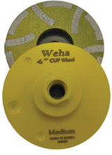 Weha 4" x 5/8"-11 Resin Filled Cupwheels