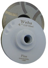 Weha 4" x 5/8"-11 Resin Filled Cupwheels