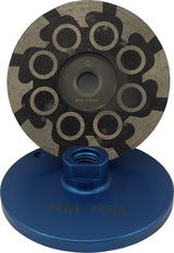 Weha 4”x5/8”-11 Weha Rubber Diamond Cupwheel for Stone Fabrication
