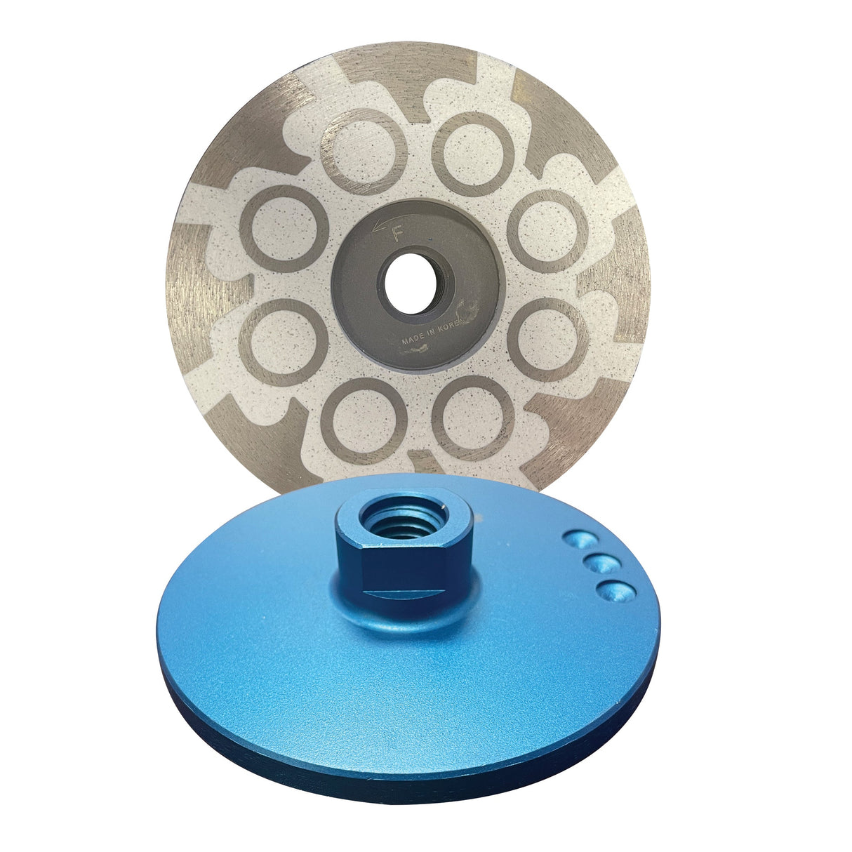 Weha 4" x5/8"-11 Weha Rubber Diamond Cupwheel for Stone Fabrication
