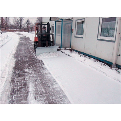 Weha ForkLift Snow Plow Attachment with Angle Adjustment - dimensions