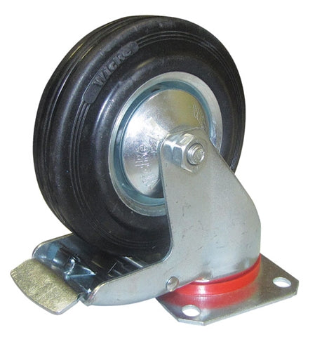 Weha Caster with Brake for for Stone Fabrication - close-up detail