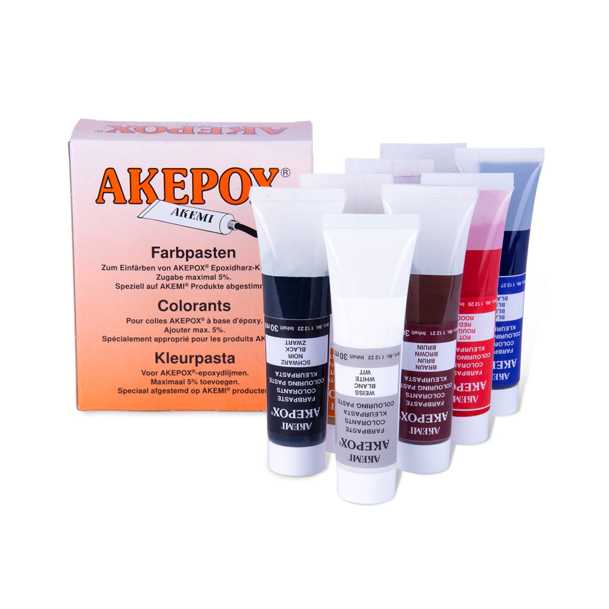 Akemi AKEPOX Coloring Pastes of 8 - Dynamic Stone Tools