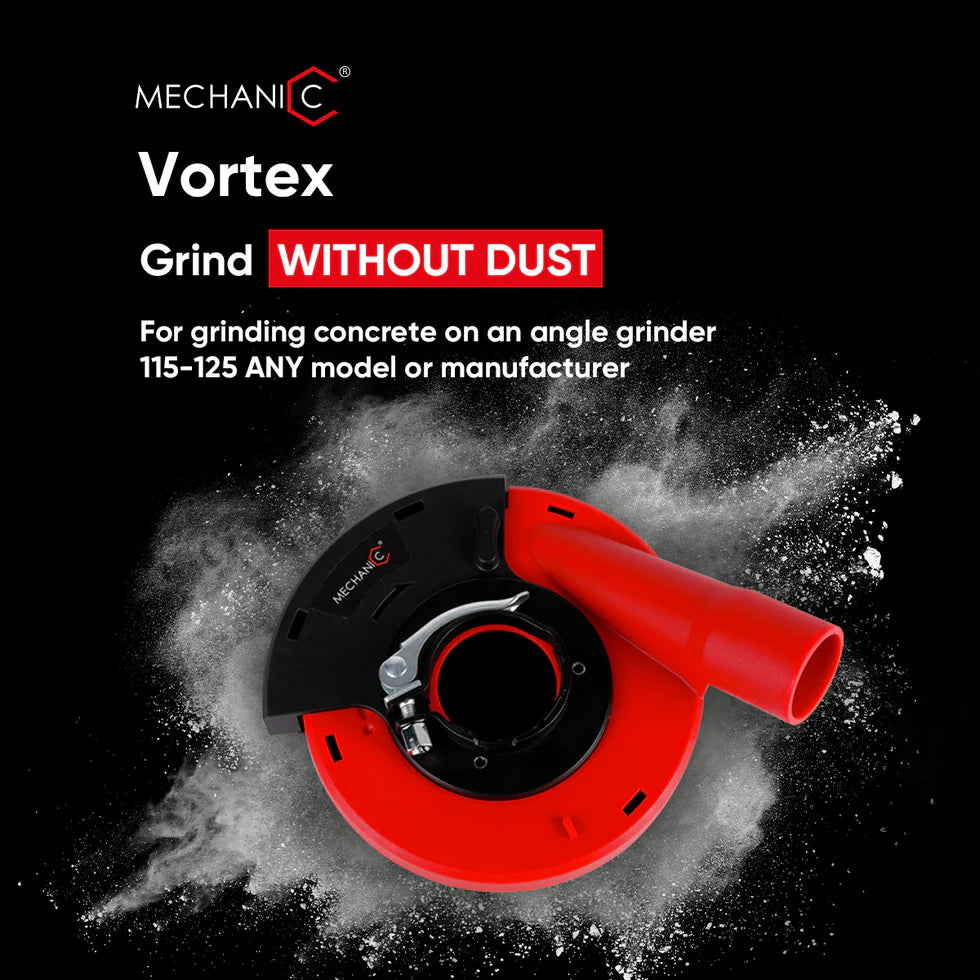 VORTEX Dust Extraction Guard for Angle Grinders – Clean, Efficient Concrete Grinding