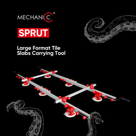 SPRUT Slab Transport System  Large Format Tile Lifting & Moving Tool with Vacuum Suction - side view