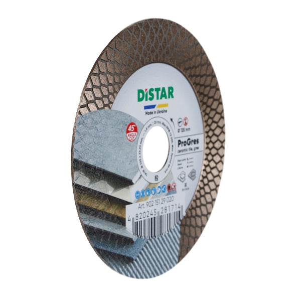 DiStar PRO Gres Diamond Blade 4.5"–5" – Cut & Grind Ceramic and Porcelain Tile with One Tool