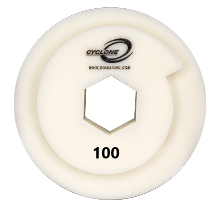 CYCLONE STRAIGHT EDGE PAD SNAIL LOCK WHEEL