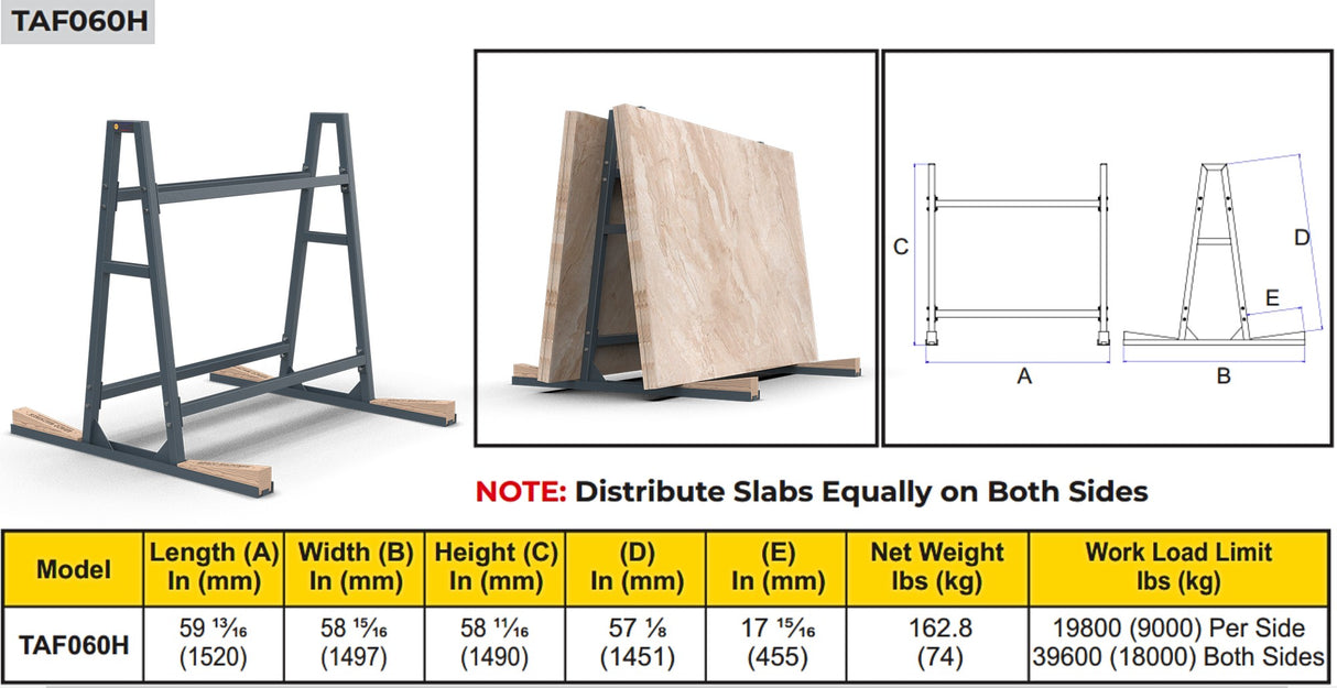 ABACO HEAVY DUTY TRUCK A-FRAME - TAF060H — feature