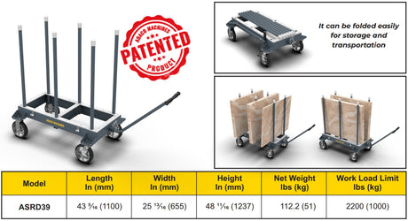 ABACO SLAB RACK DOLLY - ASRD39 — application