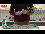 Akfix 710 Stone & Marble Chip Repair Kit - in use