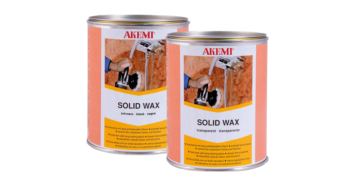 Akemi Solid Wax Transparent 750 ml - Clear Protective Stone Wax