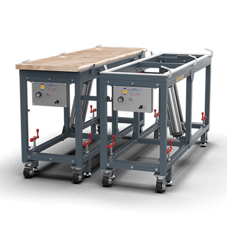 ABACO DUAL POLISHED FLIP TABLE - APFT7422 — side view