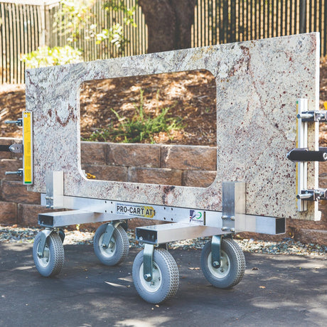 Omni Cubed Pro-Cart AT1  750 lb All-Terrain Slab Cart - in use