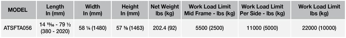 ABACO TRIPLE SIDE FOLDING TRUCK A-FRAME - ATSFTA056 — packaging