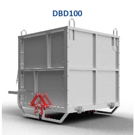 ABACO DROP BOTTOM DUMPSTER - DBD100; DBD150; DBD100-G; DBD150-G — side view
