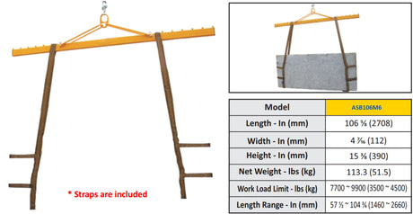 ABACO SPREADER BAR M6 - ASB106M6 — feature