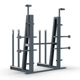 ABACO HEAVY-DUTY DISPLAY STAND RACK - AHDSR078 — side view