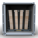 ABACO HEAVY-DUTY MULTI-MATERIAL BUNDLE RACK (9 In 1) - AHMCBR8970/AHMCBR8970-M2 — side view