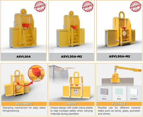 ABACO SUPER MULTI MATERIAL LIFTER AUTOMATIC - ASVL20A; ASVL30A-M2; ASVL50A-M2 — packaging