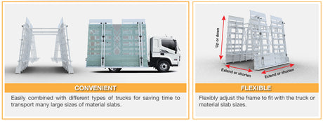 ABACO MULTI ADJUSTABLE DROPSIDE TRUCK A-FRAME - AMDST9076 — application