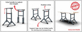 ABACO EASY ADJUSTABLE FABRICATION STAND/SENI - AEAFS3143; AEAFS3143S — application