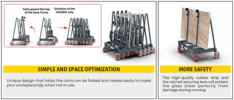 ABACO NESTING SINGLE SIDED CART - NSC6432 — application