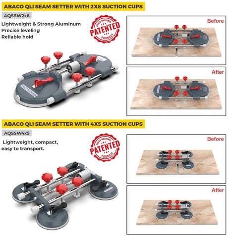 ABACO QLI SEAM SETTER WITH SUCTION CUPS - AQSSW — application
