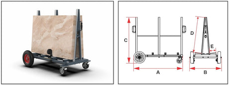ABACO DOUBLE SIDED SLAB BUGGY - DSBG1320 — application