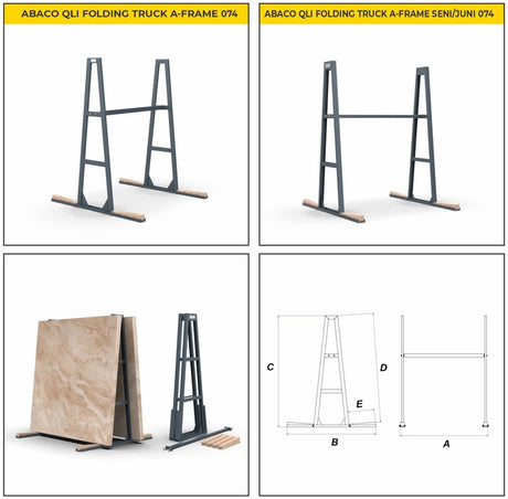 ABACO QLI FOLDING TRUCK A-FRAME 074 - AQFTA074; AQFTAS074; AQFTAJ074 — feature