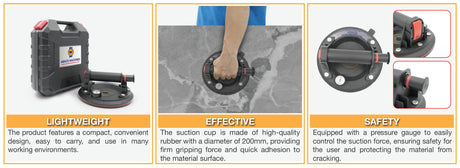 Abaco Hand Pump Vacuum Suction Cup - AHVC200 — packaging