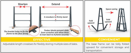 ABACO FOLDING ADJUSTABLE GIANT A-FRAME - FAGA078 — application