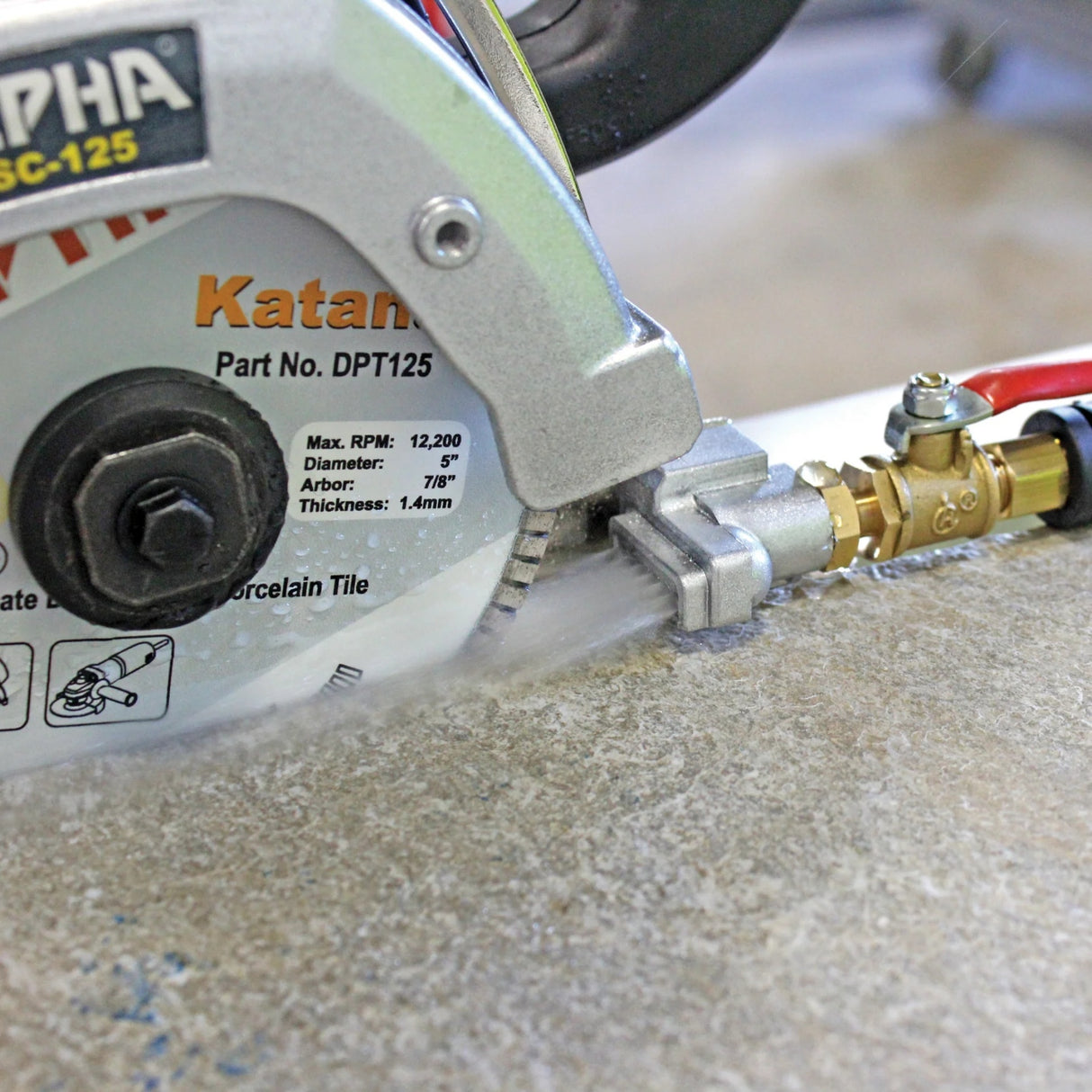 Alpha ESC-125/225 Electric Wet/Dry Stone Cutter (5")