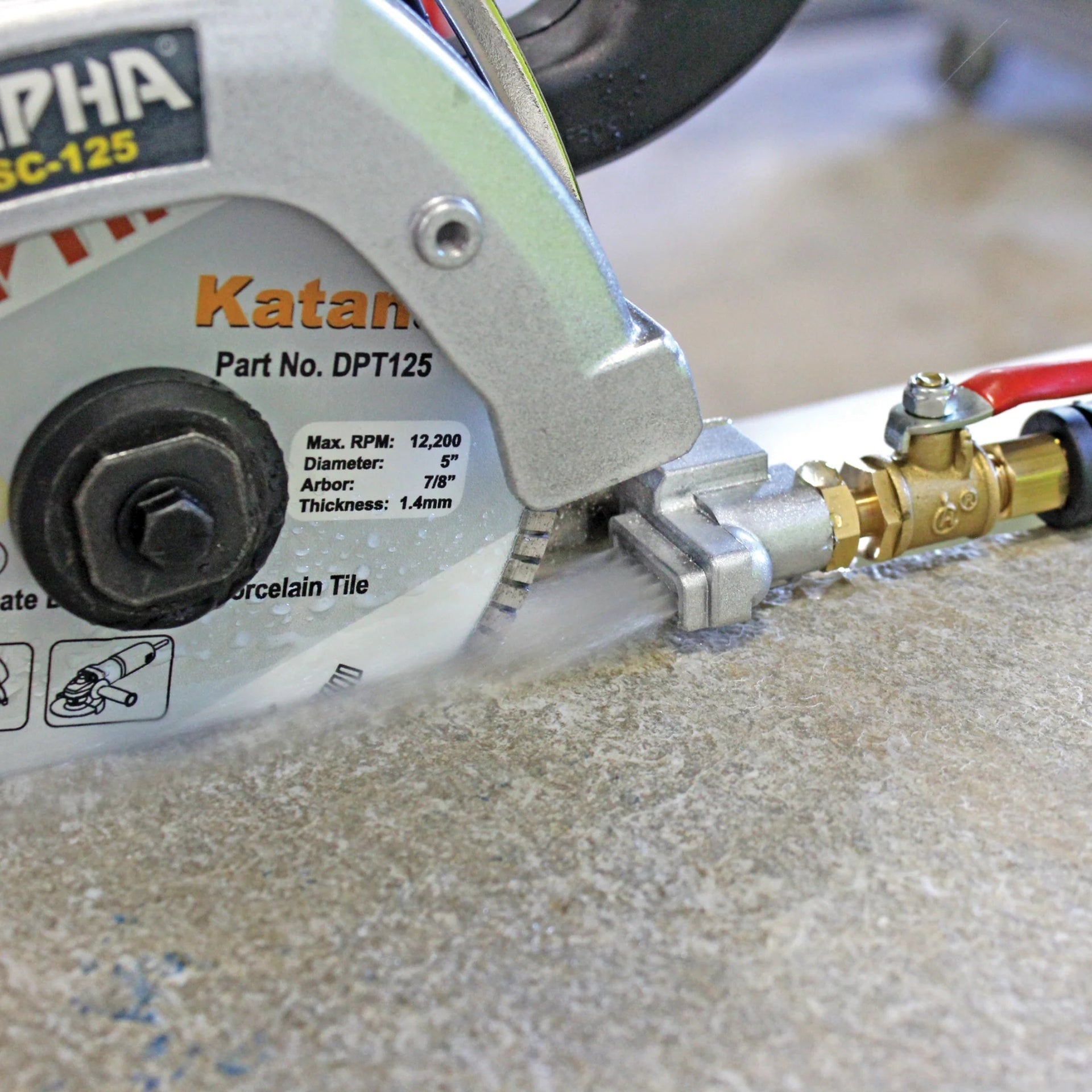 Alpha ESC-125/225 Electric Wet/Dry Stone Cutter (5")
