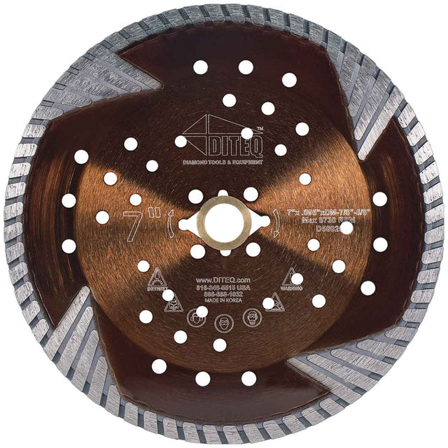 Diteq Stone Fire Segmented Turbo Blades for Masonry Fabrication