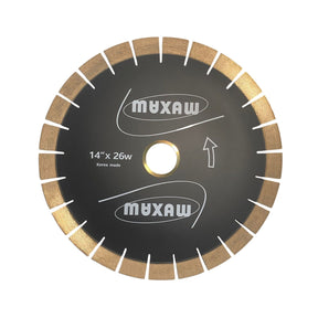 Maxaw Premium Quality Long Life Bridge Saw Blades - 26mm Segments - Dynamic Stone Tools