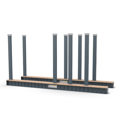 Pole for Bundle Slab Rack — Shown installed on Abaco Bundle Slab Rack BSR010-AC1