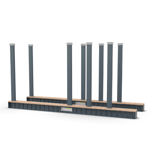 Pole for Bundle Slab Rack — Shown installed on Abaco Bundle Slab Rack BSR010-AC1