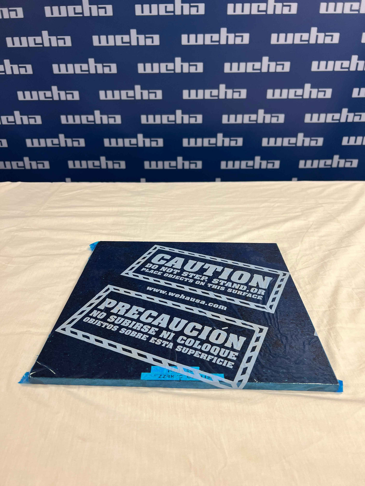 Weha Caution Marked/pack countertop protective film