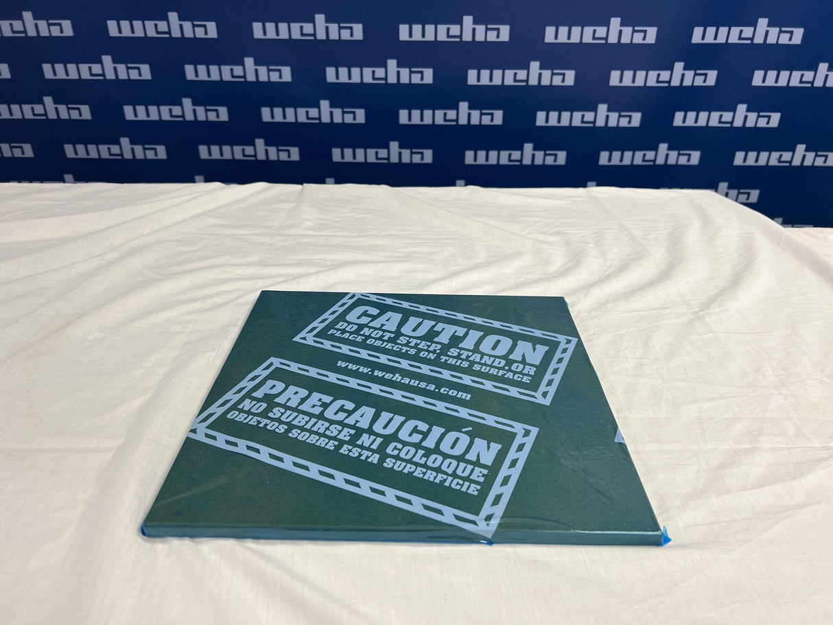 Weha Caution Marked/pack countertop protective film