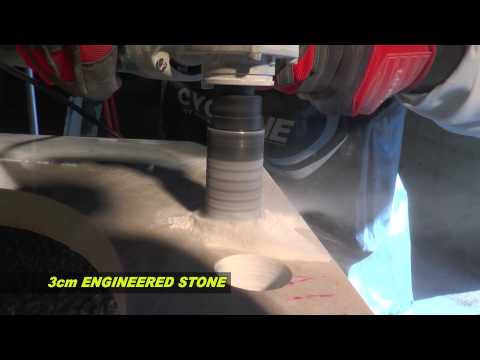 Diamax Cyclone Dry Wet Side Protection Core Bits - close-up detail