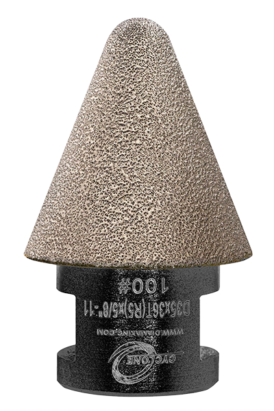 Cyclone Diamond Cone, 100 Grit, 5/8-11 Thread