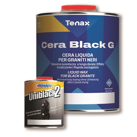 Tenax Cera Black G Liquid Wax for Black Granite - side view